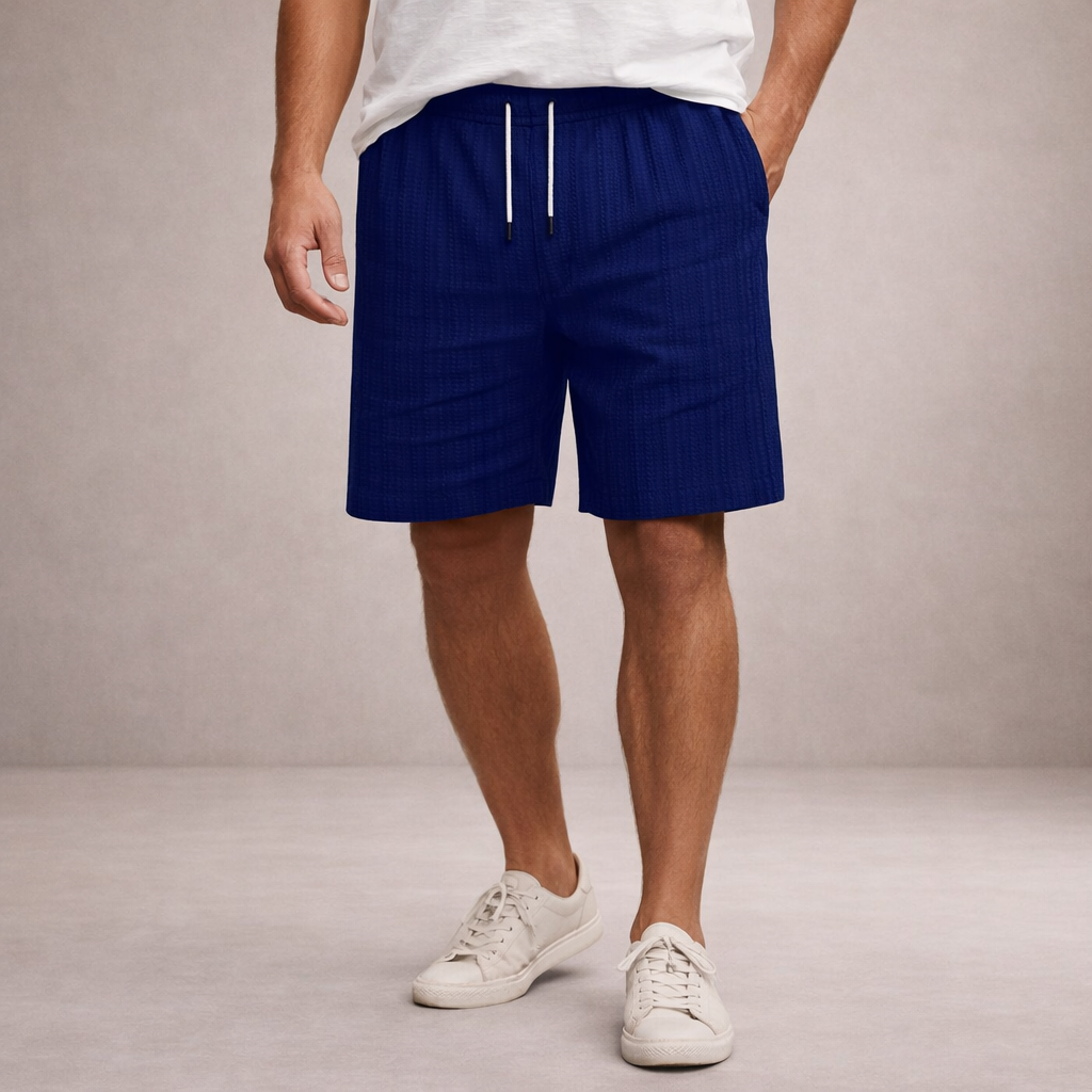Korte Herenbroek Linnen Ademend Zomerbroek Casual Fit