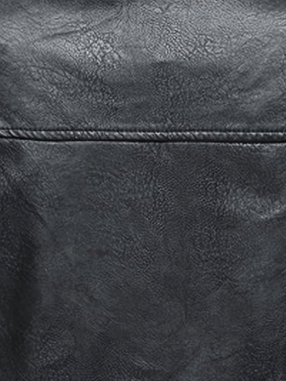 Leren Jas Col montante Comfortabel Design