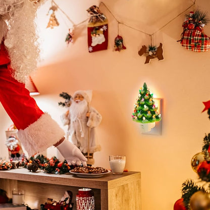 Decoratieve Verlichte Kerstboom Nachtlamp Warmwit LED Sfeerverlichting Hars voor Kerstdecoratie Slaapkamer Woonkamer