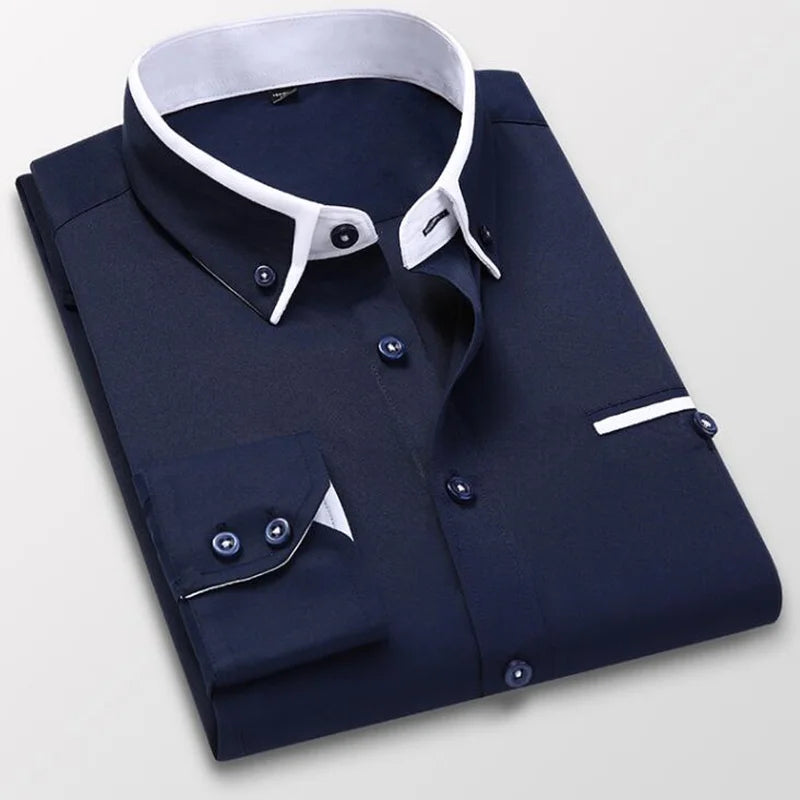 Katoenen Heren Overhemd Casual Relax Fit