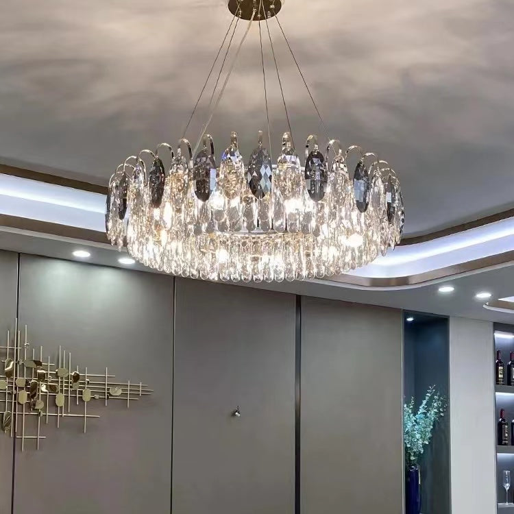 Moderne Kristallen Kroonluchter Set voor Woonkamer en Eetkamer