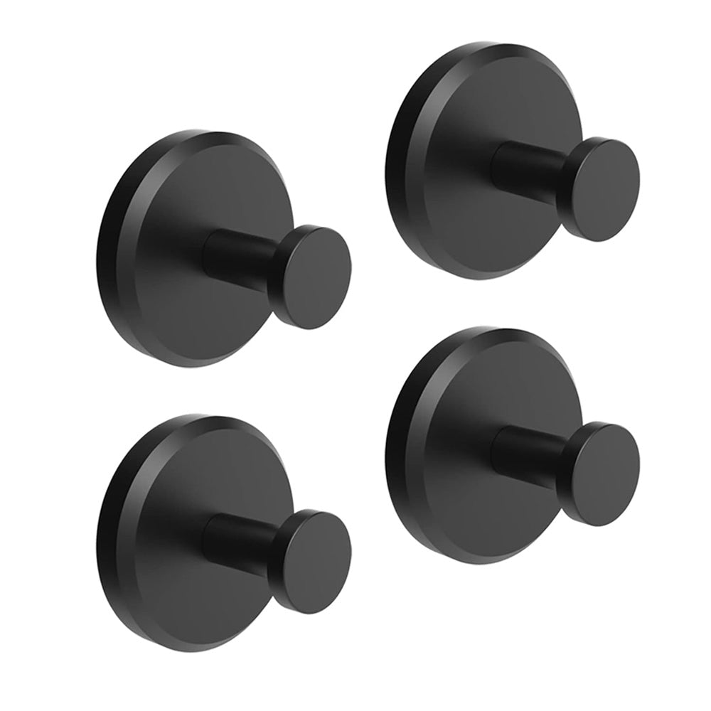 Handdoekhaak zonder Boren RVS Zuignap Badkameraccessoire Muurbevestiging Houder Handdoekhouder Zwart Zilver Goud Modern