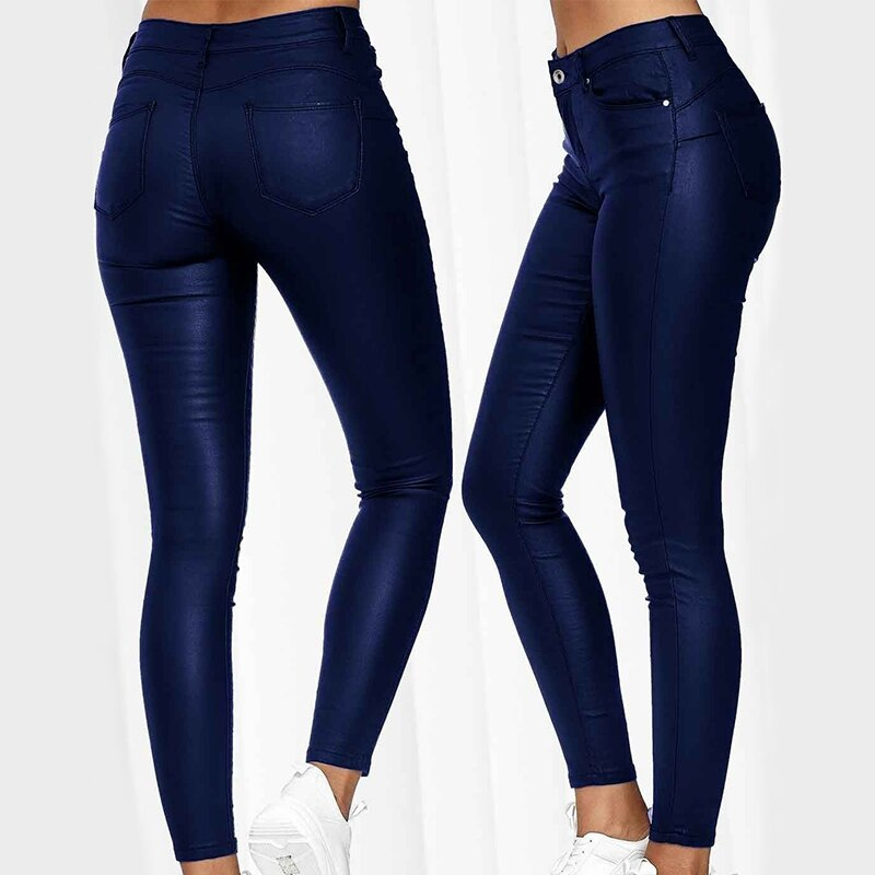 Leren Broek Stretch Elastisch Luxe Look