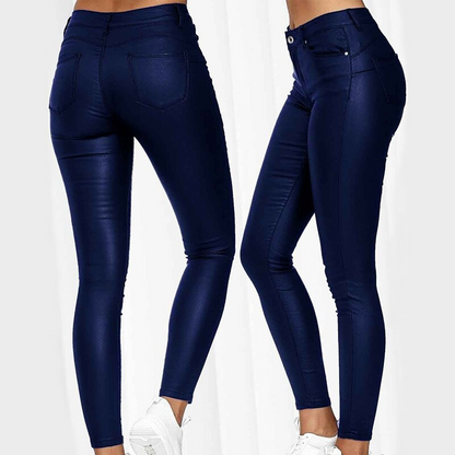 Leren Broek Stretch Elastisch Luxe Look