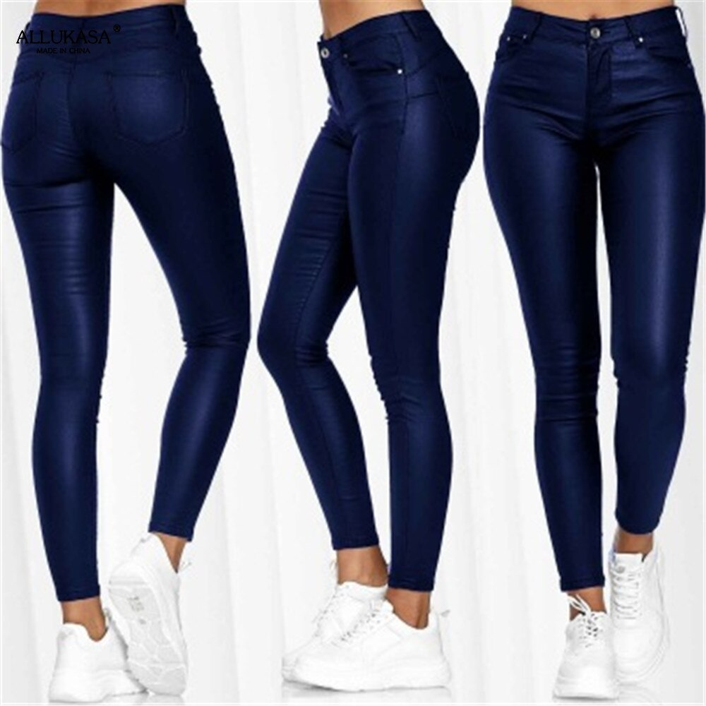 Leren Broek Stretch Elastisch Luxe Look