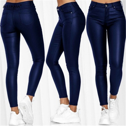 Leren Broek Stretch Elastisch Luxe Look