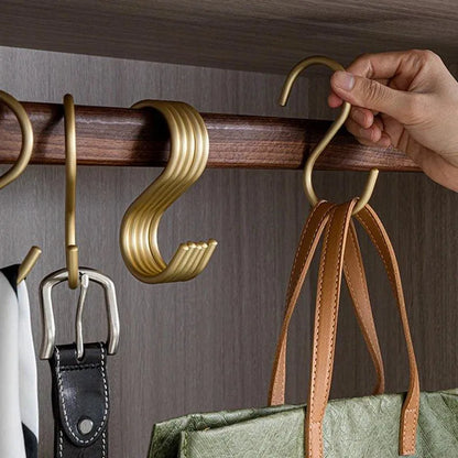 Metalen S-Vormige Kledinghangers - Set van 5 Luxe Haakhouders in Goud of Zilver voor Optimale Kledingkastorganisatie