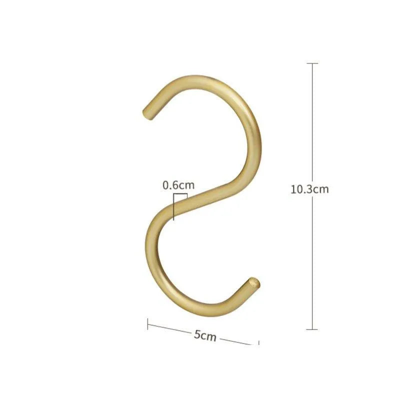 Metalen S-Vormige Kledinghangers - Set van 5 Luxe Haakhouders in Goud of Zilver voor Optimale Kledingkastorganisatie