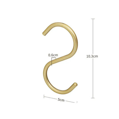 Metalen S-Vormige Kledinghangers - Set van 5 Luxe Haakhouders in Goud of Zilver voor Optimale Kledingkastorganisatie