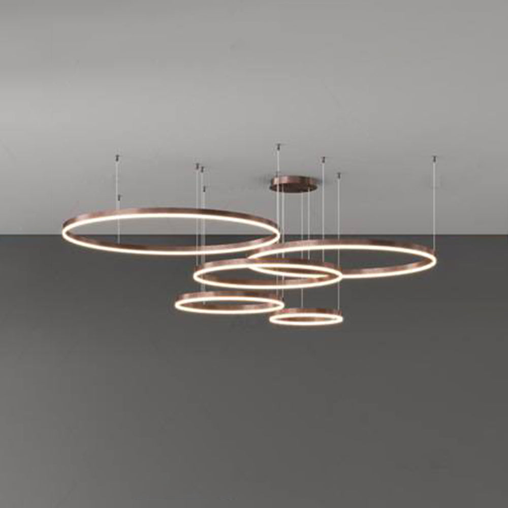 Hanglamp Ring LED Goud Zwart Metaal Acryl Dimbaar Woonkamer Eetkamer Slaapkamer