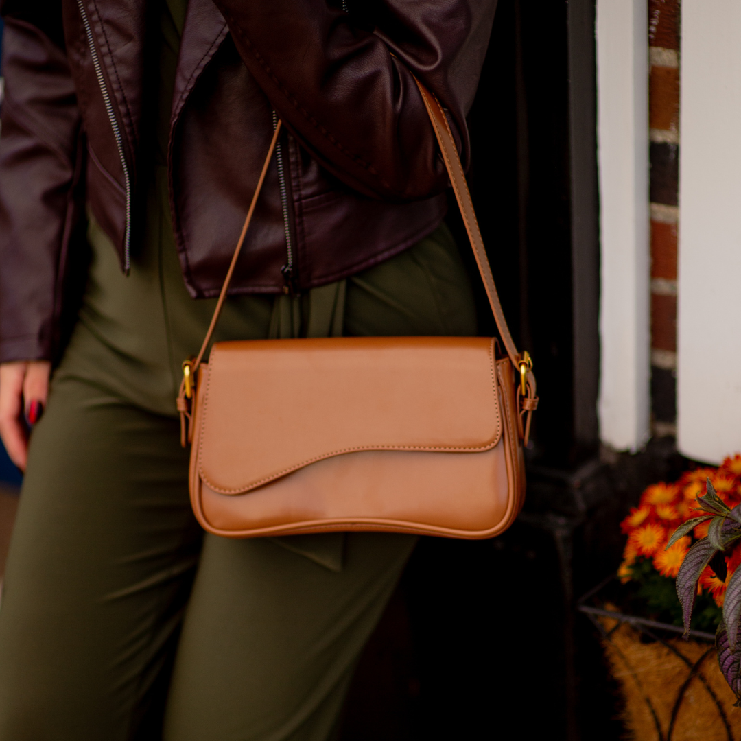 Filo Schoudertas Trendy Design Modaal Leer