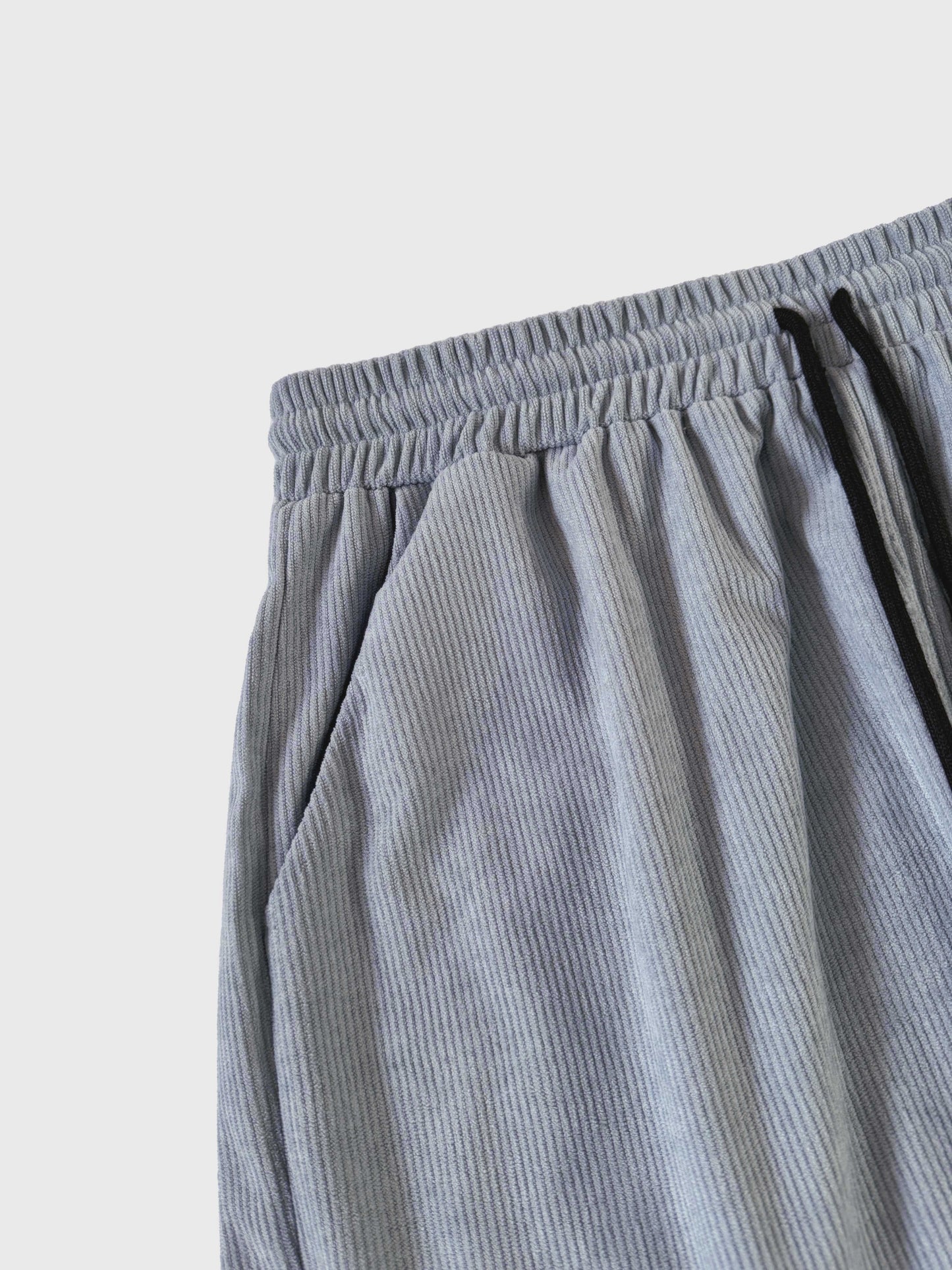 Korte Mouw Hemd Licht Rekbaar Zomer Effen Kleur Corduroy Casual