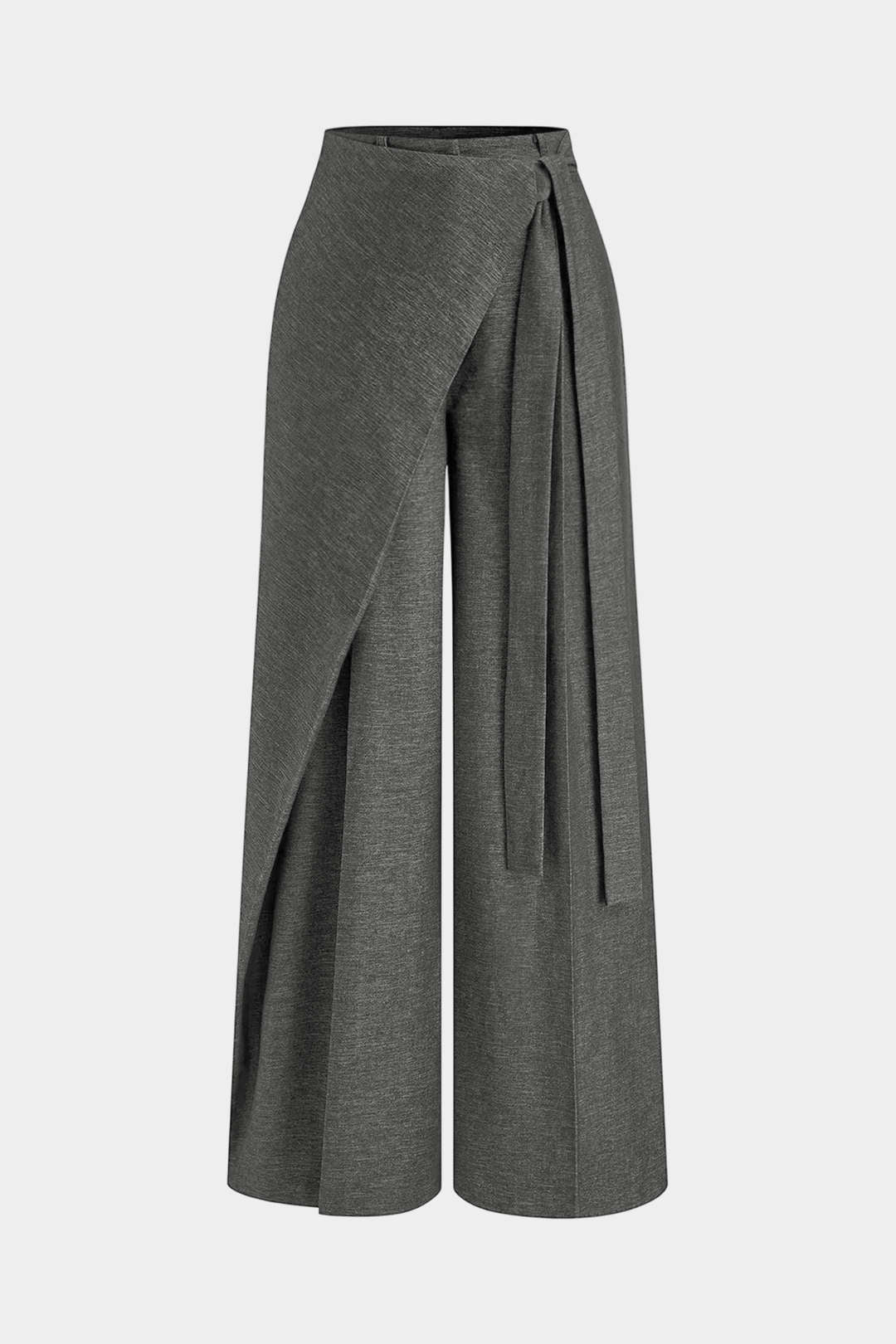 Dames Pantalon Asymmetrisch Met Strik Detail Stijlvol