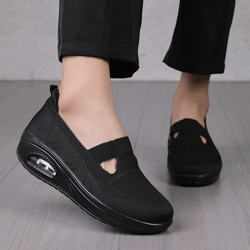 Dames Comfortabele Orthopedische Sneaker Wedgeballetjes