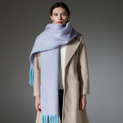 Dames Sjaal Zacht met Franjes Warm en Elegant