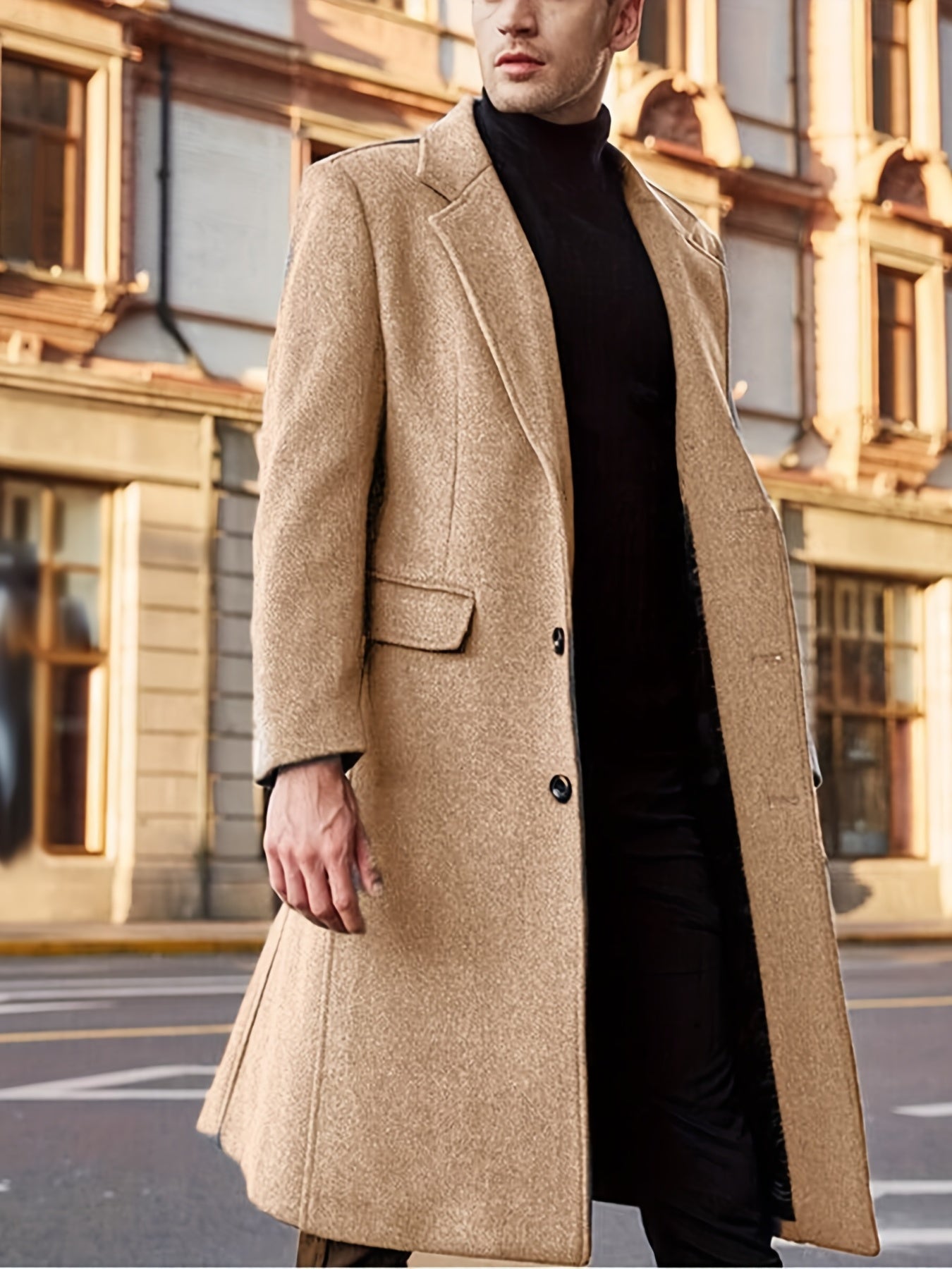 Heren Trenchcoat Waterdicht Zakelijk Elegant Winterjas