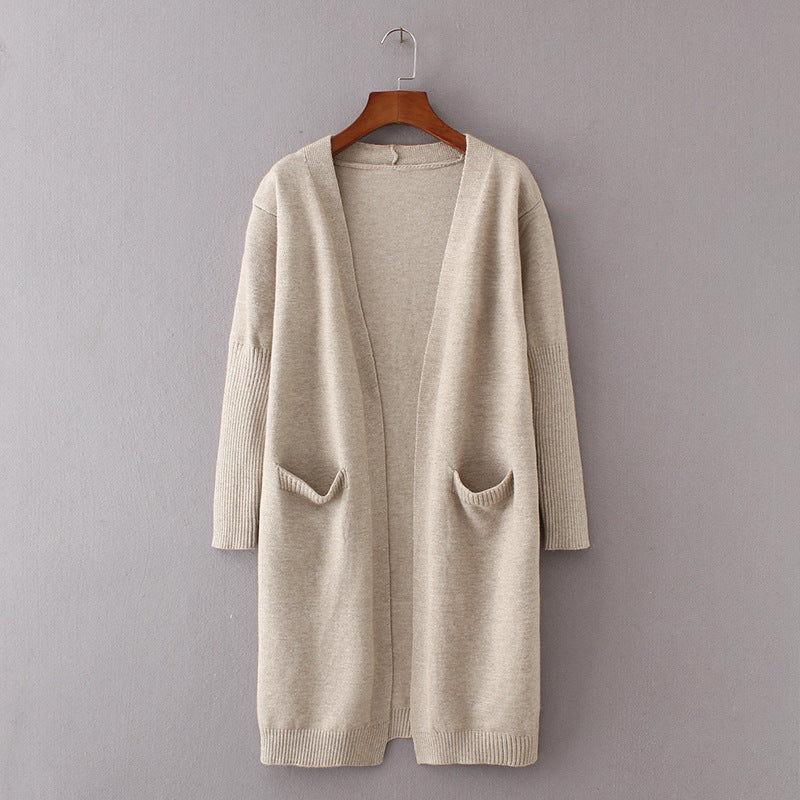 Dames Vest Warm met Grote Zakken Lange Stijlvolle Jas