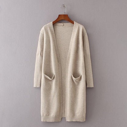Dames Vest Warm met Grote Zakken Lange Stijlvolle Jas