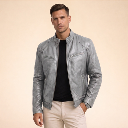 Leren Jack Elegant Tijdloos Design voor Mannen