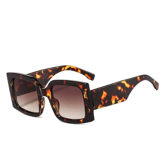 Dames Zonnebril Grote Glazen Kleurrijk Frame Trendy Model
