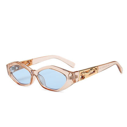Dames Zonnebril Cat Eye met Statement Pootjes Hoekig Design