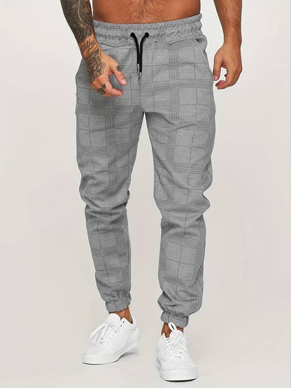 Herensportbroek Ruitpatroon Comfortabel Casual Dagelijks