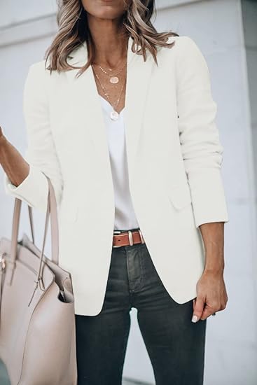 Dames Blazer Met Zakken Elegant Klassiek Design