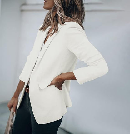 Dames Blazer Met Zakken Elegant Klassiek Design