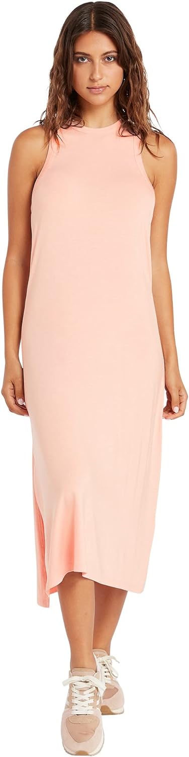 Midi Jurk voor Vrouwen Stonewashed Lichtgrijs