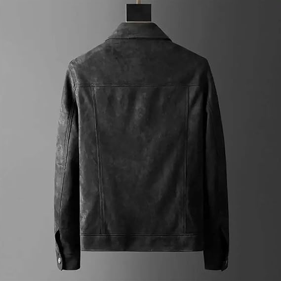 Leren Jas Edoardo Zwart Stijlvol Design