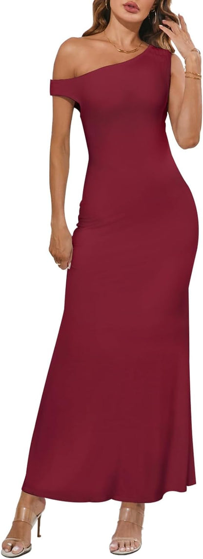 Zomerjurk Off-Shoulder Vrouwelijk Model voor Warme Dagen
