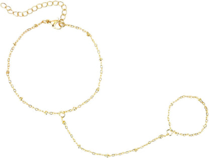 Gouden Handketting Armband Set voor Vrouw - StudioMarella