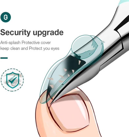 Teennagelknipper Voor Dikke Nagels RVS Ergonomisch Met Spatbescherming