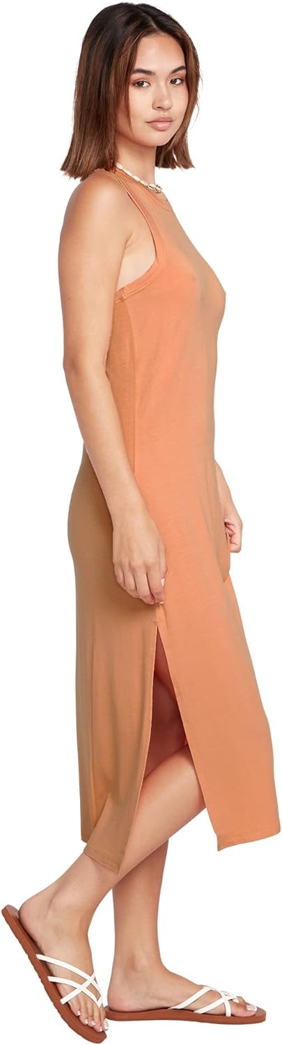 Midi Jurk voor Vrouwen Stonewashed Lichtgrijs