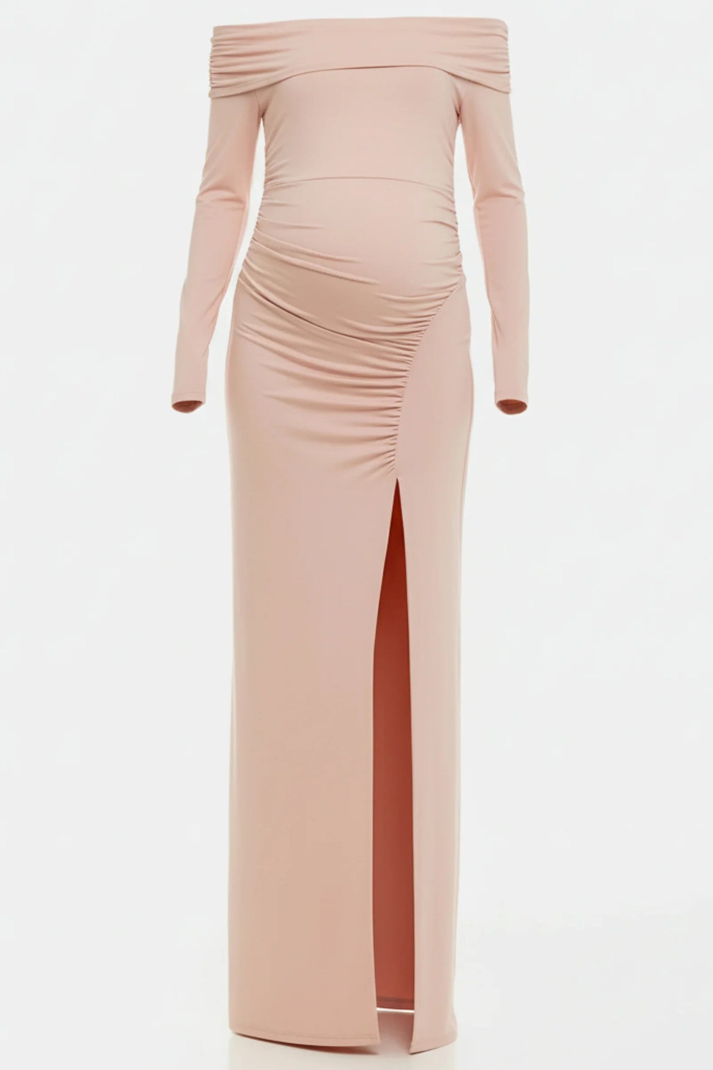 Zwangerschapsjurk Maxi Off Shoulder Elegante Zomerjurk voor Dames