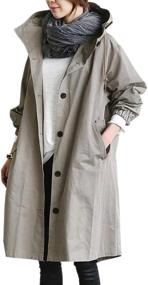 Trenchcoat Lange Stijl Vrouwen