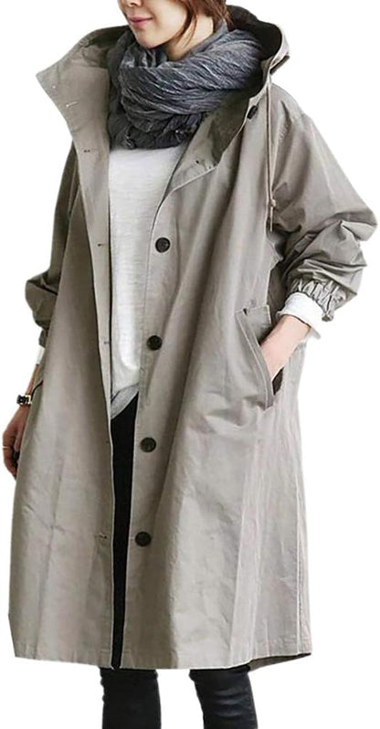 Klassieke Trenchcoat voor Vrouwen Waterdicht en Stijlvol