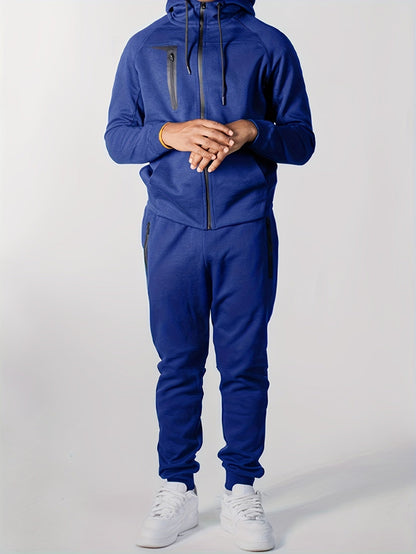Lange Mouw Hoodie Stretch voor Heren en Dames