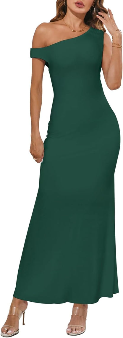 Zomerjurk Off-Shoulder Vrouwelijk Model voor Warme Dagen