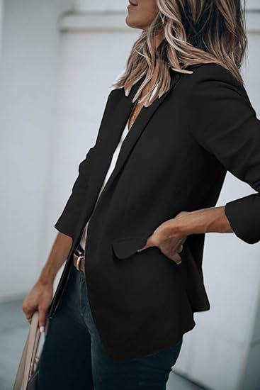 Dames Blazer Met Zakken Elegant Klassiek Design