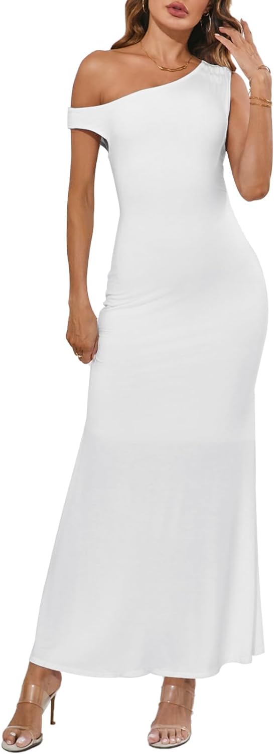 Zomerjurk Off-Shoulder Vrouwelijk Model voor Warme Dagen