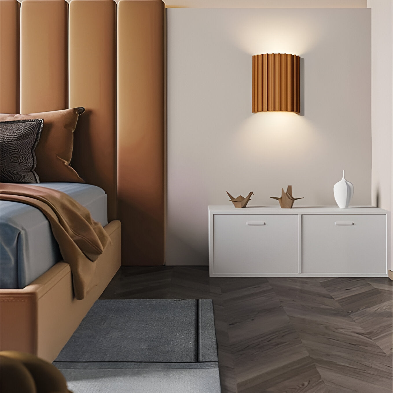 Wandlamp Resin Sculptuur Golvend Nordisch Wit Groen Grijs Slaapkamer Hal