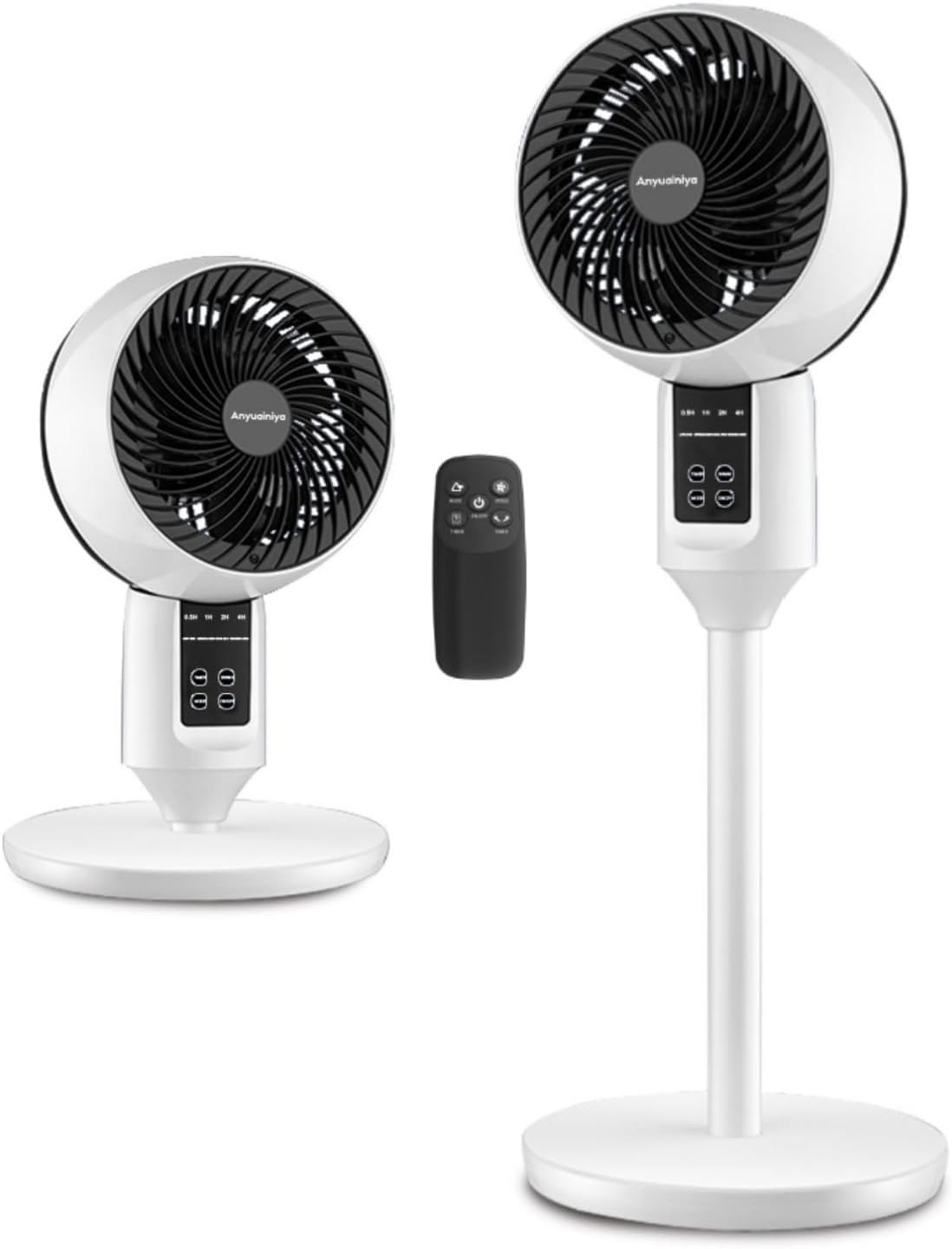 Staande Ventilator met 3D Oscillatie Afstandsbediening Stil Verstelbaar 3 Standen Timer Koeling Luchtcirculatie