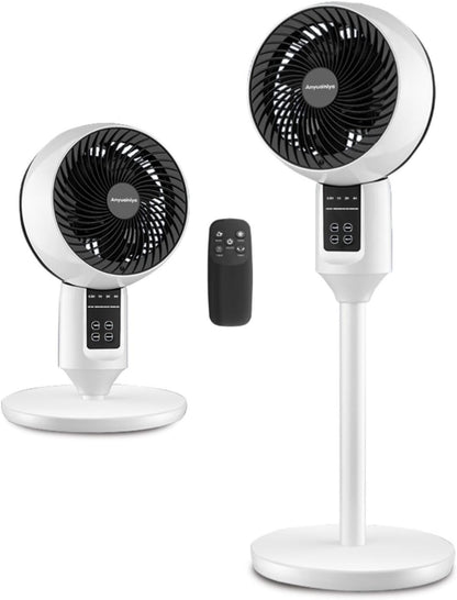 Staande Ventilator met 3D Oscillatie Afstandsbediening Stil Verstelbaar 3 Standen Timer Koeling Luchtcirculatie