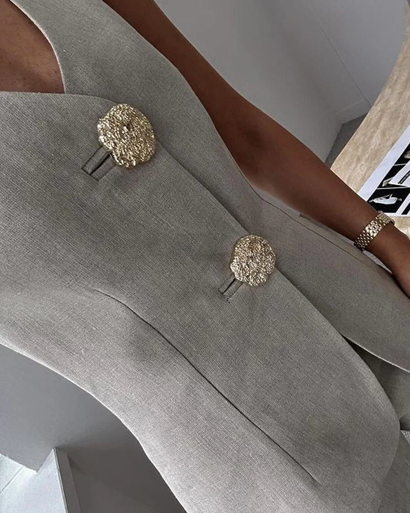 Dames Gilet Zonder Mouwen Modern Design