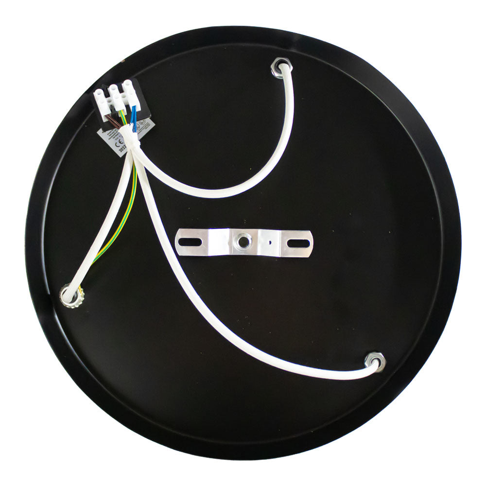 Plafondlamp 3 Lichts Zwart Goud Metaal E27 Ø30cm Modern Design