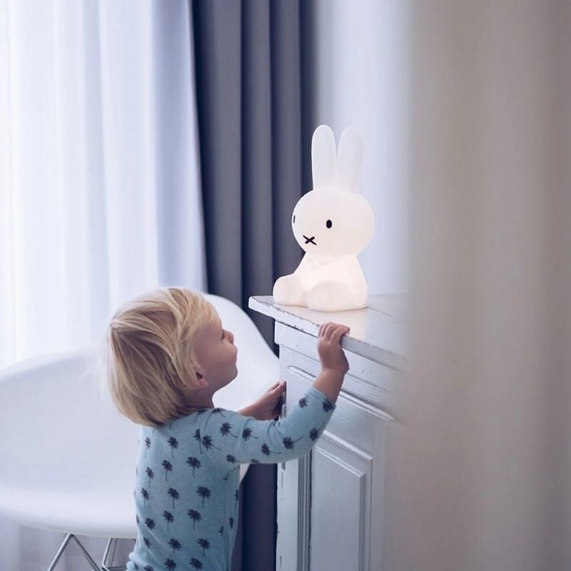 Konijn Nachtlamp Led Dimbaar Wit Siliconen Kinderkamer Sfeerverlichting Decoratie Tafellamp