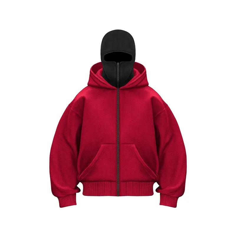Mannen Hoodie met Gezichtsmasker Oversized Comfortabel