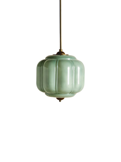 Vintage Melkglazen Hanglamp met Gegolfde Rand – Scandinavische Sfeerverlichting voor Keuken en Slaapkamer