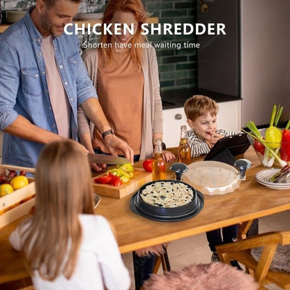 Handmatige kip shredder met transparant deksel – snel en gelijkmatig vlees shredden